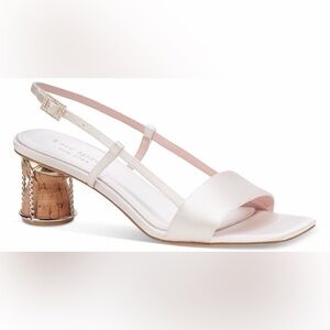 Kate Spade wedding soriee square-toe slingback dress sandal in white